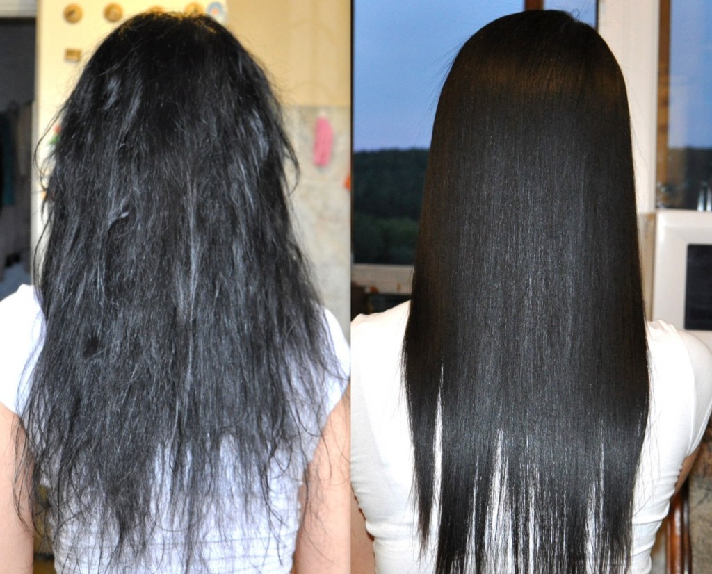Ламинирование черных волос